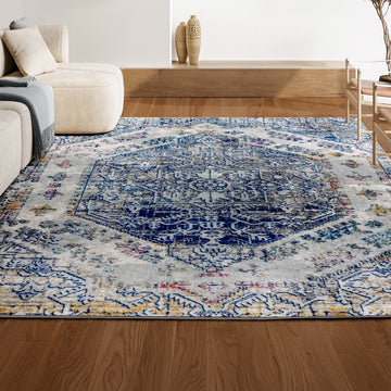 Modern Persian Boho Vintage Area Rug